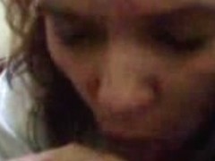 Messy facial for my cum addict amateur girlfriend