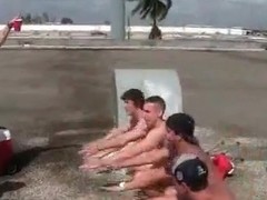 Outdoor college gay sex games for fraternity wannabes