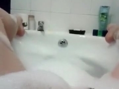 My bbw slut in bath fancied a play