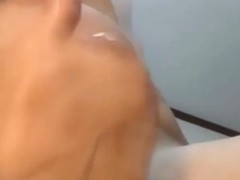 Juicy Cock Shemale Plays with Her Dick and Cum