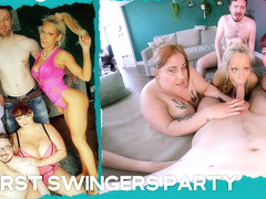 My First Swingers Party - British Amateur Orgy With Huge Tits Bbws - Devon Breeze And Angel Rae Doll