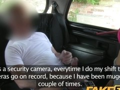 FakeTaxi: Youthful blond takes money for backseat blow job