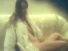 Hidden cam caught orgasmus of my girlfriend