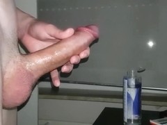 Long lubed jerking with fleshlight