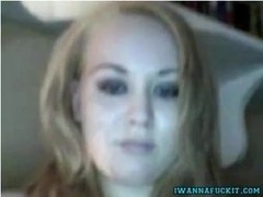 Cute German Dildos Her Pussy On Webcam