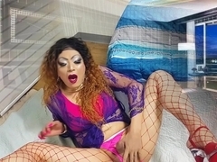 sissy girl niclo new sexy makeup after masturbation in she '
