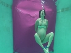 Pregnant Underwater Bondage