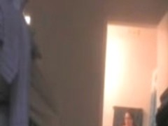 Home voyeur camera shooting my sexy wife undressing