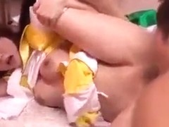 Japanese college girls have group sex party
