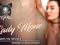 Lady Mone In Watch Me Taking A Shower In Slow Motion - Solo Amateur Voyeur