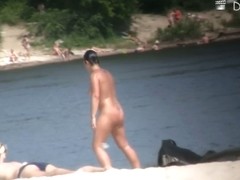 Beach voyeur hunter hiding and shooting nude people