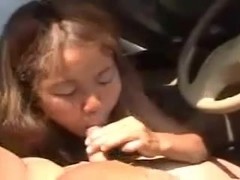 Skinny Asian slut gets a cumshot in mouth