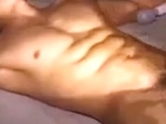 Tied Asian Jock gets edged