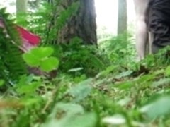 Blondie gives me a BJ in the woods