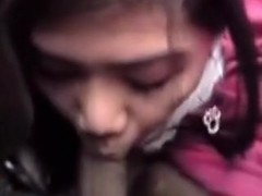 Filipina skips school to engulf some knob