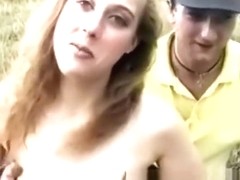 Teen flashes while a stranger fondles her