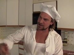 Naughty Cooking Host Gets Ass Cleaned By Milf