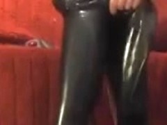 taking on a catsuit and high heels