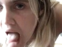 Blond girlfriend receives buttfucked