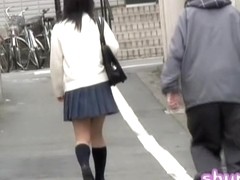 Wild sharking scene of phenomenal Japanese chick and some lad
