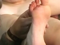 Golden-Haired Legal Age Teenagers Foot Fetish and Bastinado