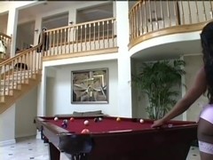 Couple Suck On Pooltable Fuck In Bed