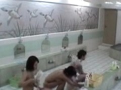 Japanese Lesbos In Public Washroom