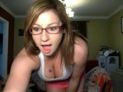 Sexy blonde babe on webcam