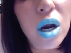 Blue Lip Stick Jerk Off Instruction