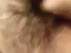 my wife blowing me during the time that I fist fuck her hirsute fur pie