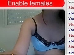 Tiny tits teen masturbates on webcam