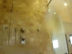 Cheating Blonde Cumshot And Showering on Hidden Camera