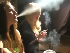Pink Angel Smoking with Friend