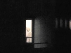 Try to see neighbor nudity through balcony window