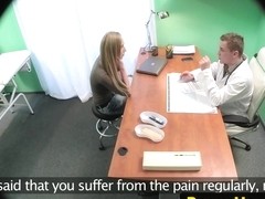 Real patient doggystyle fucked in doctors office