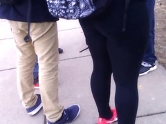 Fat Latin Teen Ass In Tights After School!!!!