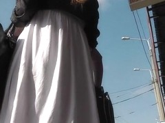 Gripping spy livecam up petticoat clip