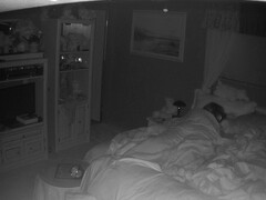 Amateur Wife caught masturbating hidden cam night vision part2