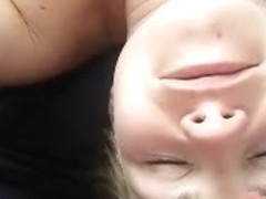 Cute GF Takes Cum on Her Face