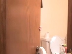 Fat mature amateur taking the shower on hidden cam