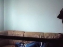 Russian girl has missionary and cowgirl sex on the sofa